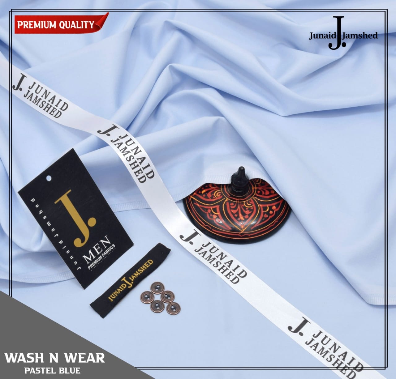 J. WASH & WEAR UNSTICHED SUIT (WHITE)