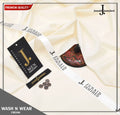 J. WASH & WEAR UNSTICHED SUIT (CREAM)